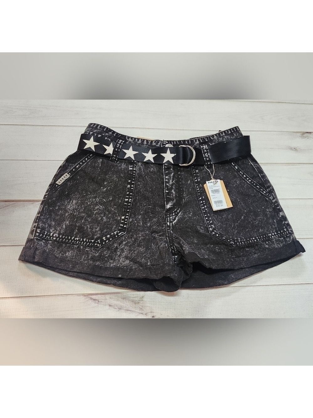 Fivestar General Co. Black Belted Utility Shorts Juniors - New With Tags
